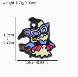 5pcs cartoon anime Charm for Jewelry Making Enamel Necklace Keychain Phone Pendant Diy Accessories Alloy Metal Gold 