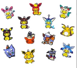 5pcs cartoon anime Charm for Jewelry Making Enamel Necklace Keychain Phone Pendant Diy Accessories Alloy Metal Gold 