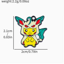 5pcs cartoon anime Charm for Jewelry Making Enamel Necklace Keychain Phone Pendant Diy Accessories Alloy Metal Gold 
