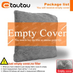 OTAUTAU 2/3/4ft Fluffy Faux Fur Bean Bag Cover Pouf Beanbag Cover DD003【No Filler Inside!You Need To Buy Filler Yourself】