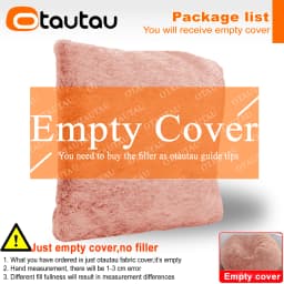 OTAUTAU 2/3/4ft Fluffy Faux Fur Bean Bag Cover Pouf Beanbag Cover DD003【No Filler Inside!You Need To Buy Filler Yourself】