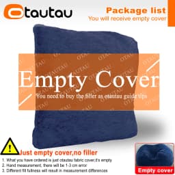 OTAUTAU 2/3/4ft Fluffy Faux Fur Bean Bag Cover Pouf Beanbag Cover DD003【No Filler Inside!You Need To Buy Filler Yourself】