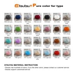 OTAUTAU 2/3/4ft Fluffy Faux Fur Bean Bag Cover Pouf Beanbag Cover DD003【No Filler Inside!You Need To Buy Filler Yourself】