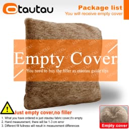 OTAUTAU 2/3/4ft Fluffy Faux Fur Bean Bag Cover Pouf Beanbag Cover DD003【No Filler Inside!You Need To Buy Filler Yourself】