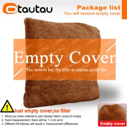 OTAUTAU 2/3/4ft Fluffy Faux Fur Bean Bag Cover Pouf Beanbag Cover DD003【No Filler Inside!You Need To Buy Filler Yourself】