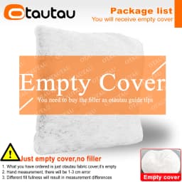 OTAUTAU 2/3/4ft Fluffy Faux Fur Bean Bag Cover Pouf Beanbag Cover DD003【No Filler Inside!You Need To Buy Filler Yourself】