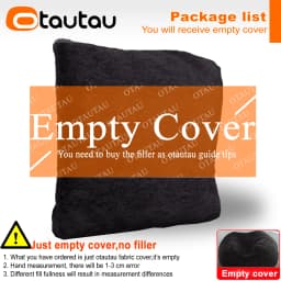OTAUTAU 2/3/4ft Fluffy Faux Fur Bean Bag Cover Pouf Beanbag Cover DD003【No Filler Inside!You Need To Buy Filler Yourself】