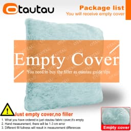 OTAUTAU 2/3/4ft Fluffy Faux Fur Bean Bag Cover Pouf Beanbag Cover DD003【No Filler Inside!You Need To Buy Filler Yourself】