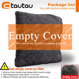 OTAUTAU 2/3/4ft Fluffy Faux Fur Bean Bag Cover Pouf Beanbag Cover DD003【No Filler Inside!You Need To Buy Filler Yourself】