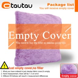 OTAUTAU 2/3/4ft Fluffy Faux Fur Bean Bag Cover Pouf Beanbag Cover DD003【No Filler Inside!You Need To Buy Filler Yourself】