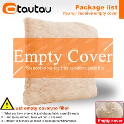 OTAUTAU 2/3/4ft Fluffy Faux Fur Bean Bag Cover Pouf Beanbag Cover DD003【No Filler Inside!You Need To Buy Filler Yourself】