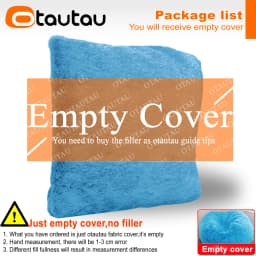 OTAUTAU 2/3/4ft Fluffy Faux Fur Bean Bag Cover Pouf Beanbag Cover DD003【No Filler Inside!You Need To Buy Filler Yourself】