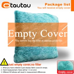 OTAUTAU 2/3/4ft Fluffy Faux Fur Bean Bag Cover Pouf Beanbag Cover DD003【No Filler Inside!You Need To Buy Filler Yourself】