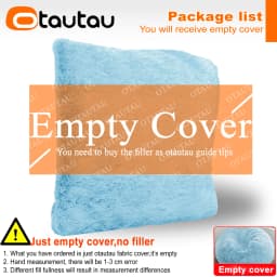 OTAUTAU 2/3/4ft Fluffy Faux Fur Bean Bag Cover Pouf Beanbag Cover DD003【No Filler Inside!You Need To Buy Filler Yourself】