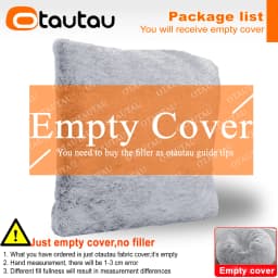 OTAUTAU 2/3/4ft Fluffy Faux Fur Bean Bag Cover Pouf Beanbag Cover DD003【No Filler Inside!You Need To Buy Filler Yourself】