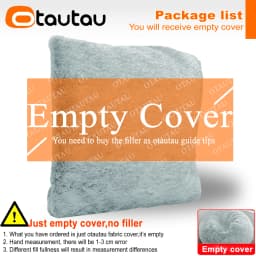 OTAUTAU 2/3/4ft Fluffy Faux Fur Bean Bag Cover Pouf Beanbag Cover DD003【No Filler Inside!You Need To Buy Filler Yourself】