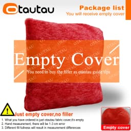 OTAUTAU 2/3/4ft Fluffy Faux Fur Bean Bag Cover Pouf Beanbag Cover DD003【No Filler Inside!You Need To Buy Filler Yourself】