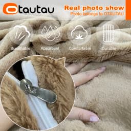 OTAUTAU 2/3/4ft Fluffy Faux Fur Bean Bag Cover Pouf Beanbag Cover DD003【No Filler Inside!You Need To Buy Filler Yourself】