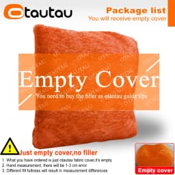 OTAUTAU 2/3/4ft Fluffy Faux Fur Bean Bag Cover Pouf Beanbag Cover DD003【No Filler Inside!You Need To Buy Filler Yourself】
