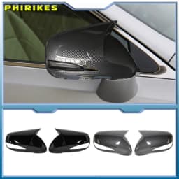 For LHD Lexus IS350 IS250 ES350 2008-2012 Car Rearview Side Mirror Cover Wing Cap Sticker Exterior Door Case Trim Carbon