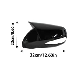 For LHD Lexus IS350 IS250 ES350 2008-2012 Car Rearview Side Mirror Cover Wing Cap Sticker Exterior Door Case Trim Carbon