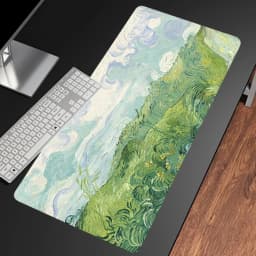 Van Gogh Oil Painting The Starry Night Mouse Pad Gaming Laptops Keyboard Mat Deskmat Pc Accessories Desk Protector HD carpet xxl