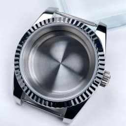 NH35 Case 39mm DJ Bezel Sapphire Glass Mirror Stainless Steel President Bracelet Suitable For NH35 NH36 Seik Movement Mod Parts