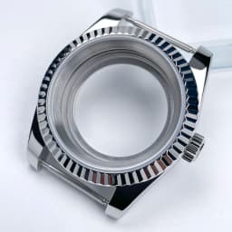 NH35 Case 39mm DJ Bezel Sapphire Glass Mirror Stainless Steel President Bracelet Suitable For NH35 NH36 Seik Movement Mod Parts