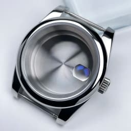 NH35 Case 39mm DJ Bezel Sapphire Glass Mirror Stainless Steel President Bracelet Suitable For NH35 NH36 Seik Movement Mod Parts