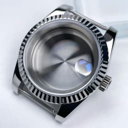 NH35 Case 39mm DJ Bezel Sapphire Glass Mirror Stainless Steel President Bracelet Suitable For NH35 NH36 Seik Movement Mod Parts