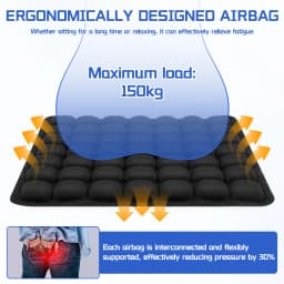 Air Bags Travel Cushion High Rebound Pressur 3D Air Cell Seat Cushion Lightweight Breathable for Car Office Chair Home