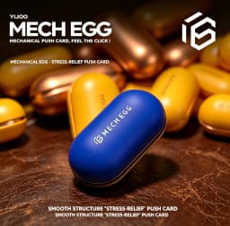 Metal Fidget Slider Toy EDC Pocket Stress Relief Gadget Mechanical Egg Anxiety Relief Cool Desk Toy for Adults/Kid Gift for ADHD