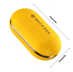 Metal Fidget Slider Toy EDC Pocket Stress Relief Gadget Mechanical Egg Anxiety Relief Cool Desk Toy for Adults/Kid Gift for ADHD