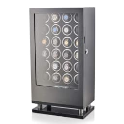 Luxury Automatic Watch Winder12 24 30 Slot Wood Mechanical Watch Box Fingerprint Unlock Quiet Mabuchi Motor Watches Storage Safe