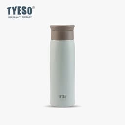 350/500ML Tyeso Stainless Steel Insulated Water Bottle Simple Round Shoulder Travel Mug Portable Frosted Ins Style Design