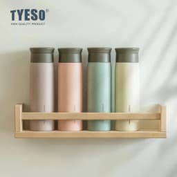 350/500ML Tyeso Stainless Steel Insulated Water Bottle Simple Round Shoulder Travel Mug Portable Frosted Ins Style Design