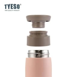 350/500ML Tyeso Stainless Steel Insulated Water Bottle Simple Round Shoulder Travel Mug Portable Frosted Ins Style Design