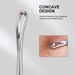 Blackhead Remover Pimple Popper Tool Acne Needle Removing Treatment Comedone Whitehead Popping Zit Nose Face Blemish Extractor