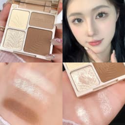 4 Colors Highlighter Contour 3D Facial Bronzer Cosmetic Brightening Beige Matte Highlights Palette Nose Shadow Powder Makeup