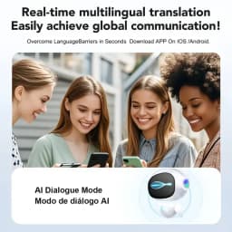 2026 New AI Translation Earphones: High-Definition Audio, LED Battery Display, Suitable for Sports and Commuting.