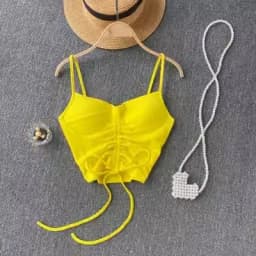Strapless Western Style Skinny Tanks Camis for Women Summer Casual Solid Colours Female Corset Crop Tube Tops with Built In Bras