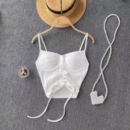 Strapless Western Style Skinny Tanks Camis for Women Summer Casual Solid Colours Female Corset Crop Tube Tops with Built In Bras