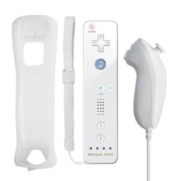 2in1 Controller For Nintendo WII/WII U Gaming Left Right Joystick Wireless Gamepads Optional Motionplus Func Game Remote Control
