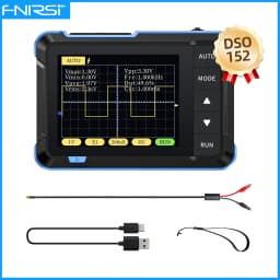 FNIRSI New DSO510 DSO152 DSO153 Mini Handheld Digital 2 IN 1 Oscilloscope Portable 48MS/s 10MHz Bandwidth Electronic Repair Tool
