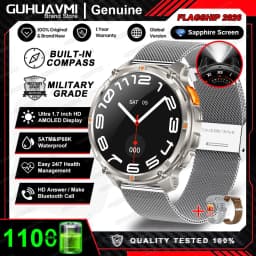 2026 New T-Rex3 Pro 1100mAh Battery Smart Watch GPS path 5ATM Waterproof Sports Run tracker Outdoors Compass Military Smartwatch