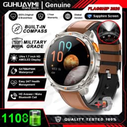 2026 New T-Rex3 Pro 1100mAh Battery Smart Watch GPS path 5ATM Waterproof Sports Run tracker Outdoors Compass Military Smartwatch