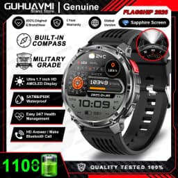2026 New T-Rex3 Pro 1100mAh Battery Smart Watch GPS path 5ATM Waterproof Sports Run tracker Outdoors Compass Military Smartwatch