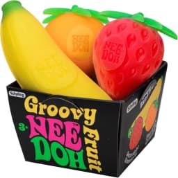 Nee Doh Groovy Fruit Squishy Toy TPR Banana Orange Strawberry Slow Rising Anxiety Relief Relaxing Accessory for Adult