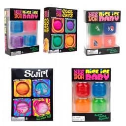 @Schylling Needoh Nice Cube Sensory Nice-Sicle Stress Relief Squishy Cube Anti-Anxiety Squeeze Object For Focus ADHD Population