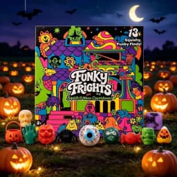 Halloween Party Spooky Squishy Toys, Slow‑Rise Stress Relief Toys, Creepy Mini Squeeze Vent Fidget Toys (Pop‑Surprise Advent Box